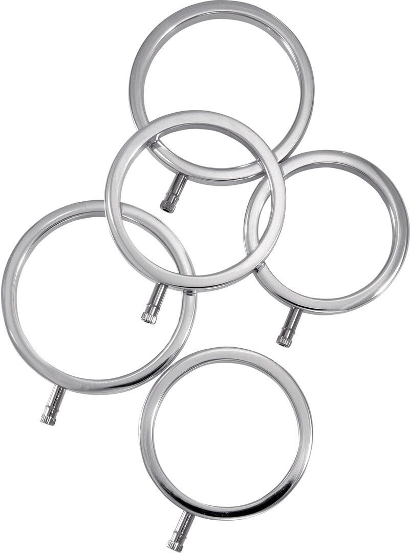 ElectraStim aluminium cockring set, vijf maten
