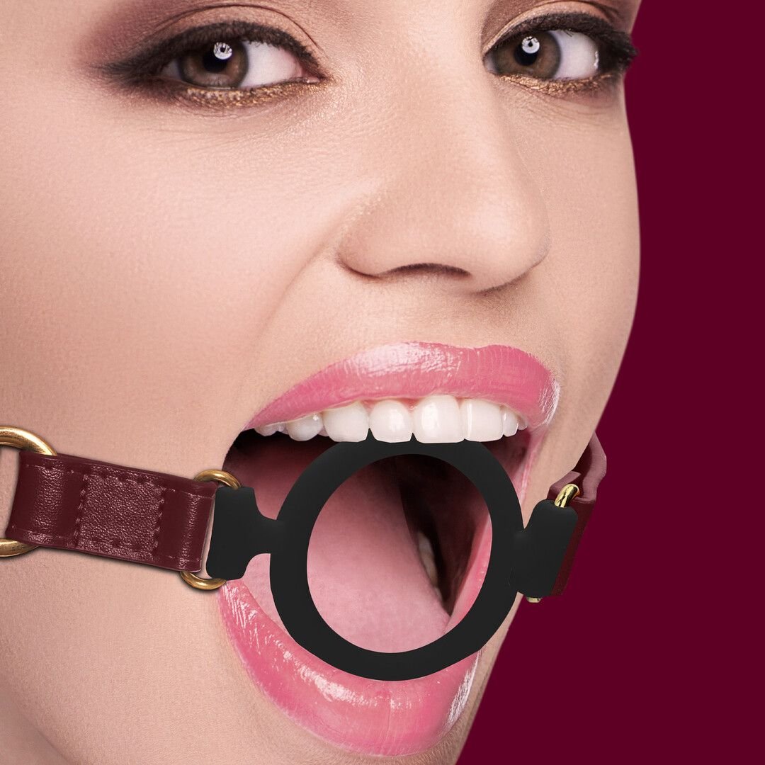 Ouch! Verstelbare gouden ring gag Halo