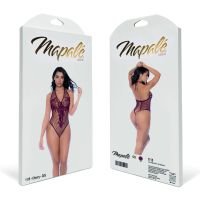 Mapalé Bodysuit visnet bloemmotief dual neckline, afbeelding 2