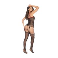 Mapalé verpleegster visnet bodystocking met manchetten, afbeelding 4