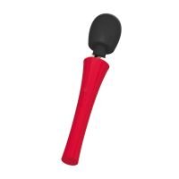 Totally For U The King Krachtige Massagestaf Rood Zwart, afbeelding 3