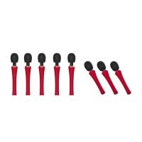 Totally For U The King Krachtige Massagestaf Rood Zwart, afbeelding 5