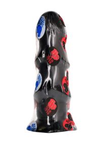 All Black Geribde Dildo 17 cm, afbeelding 2
