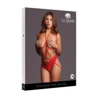 Le Désir Domme Cupido Hartje Harnas Rode Strappy, afbeelding 2