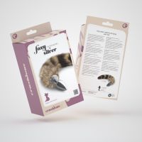 Crushious Foxy Metalen Anaalplug met Staart, afbeelding 2
