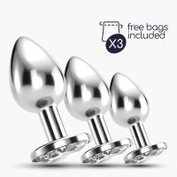Crushious Bijou Gradueel Anaalplug Set met Steentjes, afbeelding 5