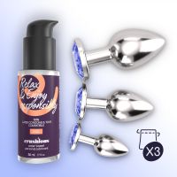 Crushious Bijou - Anaalplug set met juwelen, drie maten, afbeelding 6