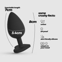 Crushious Cuore buttplug, verwisselbare steentjes, medium, afbeelding 5