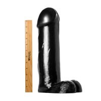 XR Brands The Titan Dildo XXL Zwart 36,8cm, afbeelding 3