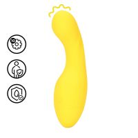 Loveline Curved Mini Vibrator Geel 14cm