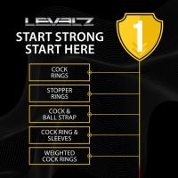 Levelz Gepaalde Siliconen Cockring Set van Drie, afbeelding 5
