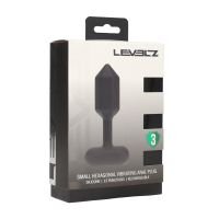 Levelz Hexagonal Anale Plug, Small Zwart, afbeelding 2
