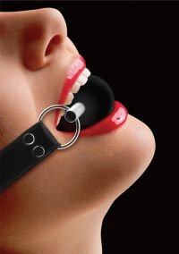 Ouch! Kwaliteit leren bal gag restraint, afbeelding 3