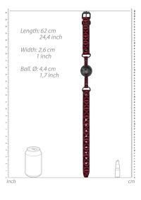 Ouch! Diamanten patroon bal gag met neopreen, afbeelding 6