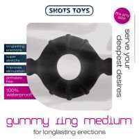 Shots Toys Gummy Cockring, Medium TPE, afbeelding 2