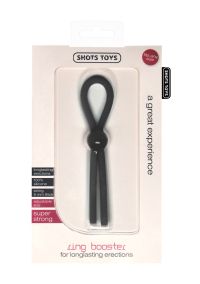 Shots Toys verstelbare cockring zwart siliconen, afbeelding 2