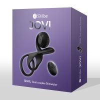 Snail Vibe JOVI koppel ring stimulator, zwart, afbeelding 2