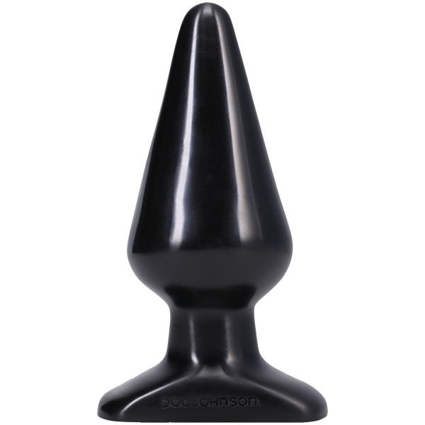 Doc Johnson Classic groot zwart tear-drop buttplug