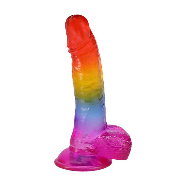 Doc Johnson Regenboog Flexibel Kristal Dong