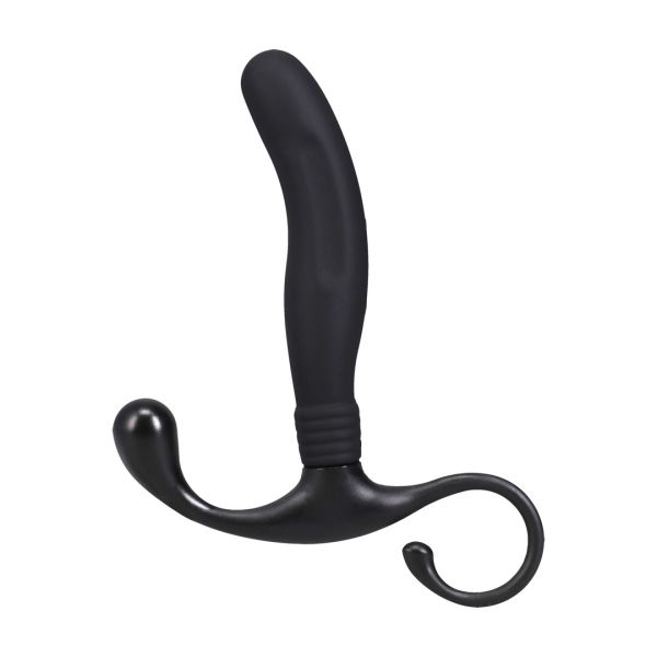 Doc Johnson OptiMALE Glad Zwart Siliconen Prostaatmassager