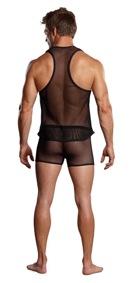 Male Power Zwart Visneth Racer Tank