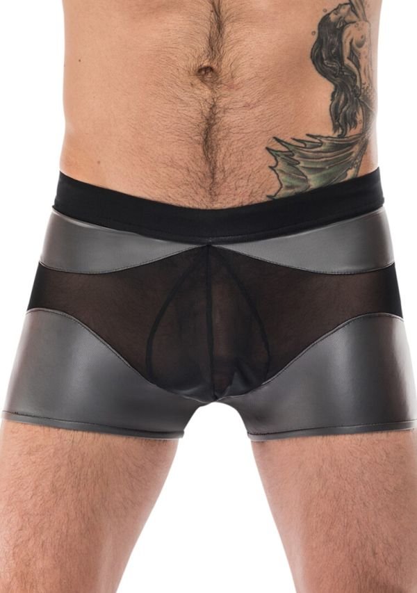 Male Power Iron Clad mesh shorts, Large grijs