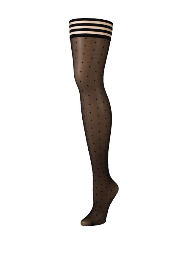 Kix'ies Ally Polka Dot bovenbenen met retro charm, maat A, zwart