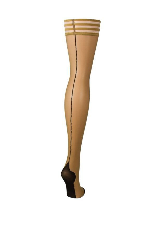 Kix'ies Ruby bovenbeen kousen met naad, Bovenbeen, Huidskleur