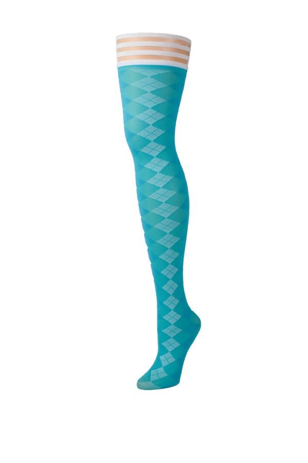 Kix'ies Par 4 ruit bovenbeen blauw, Bovenbeen
