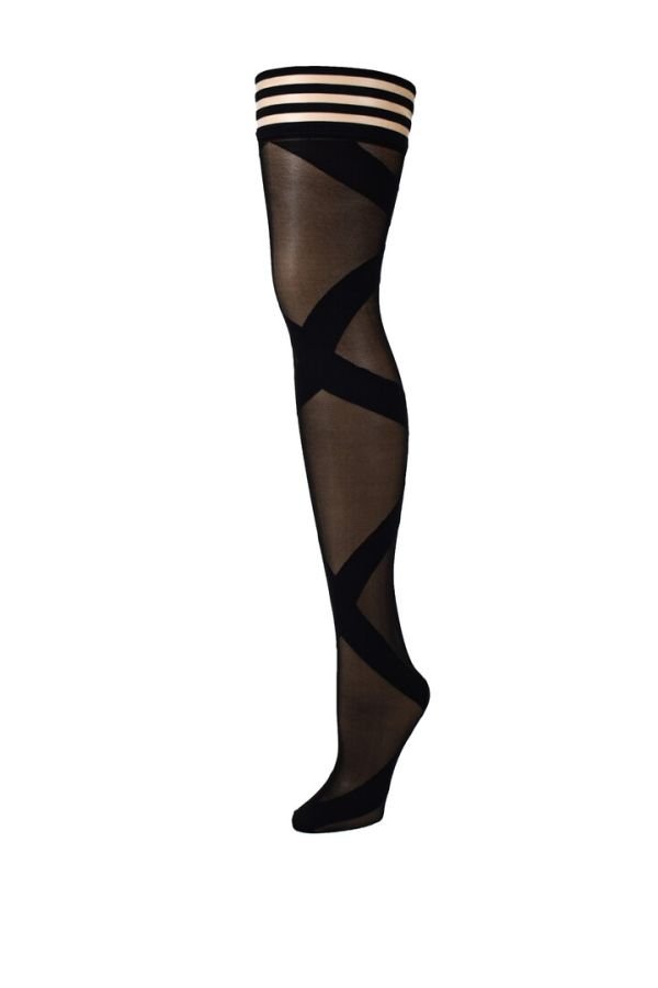 Kix'ies Jackie zwarte ballet bovenbeen