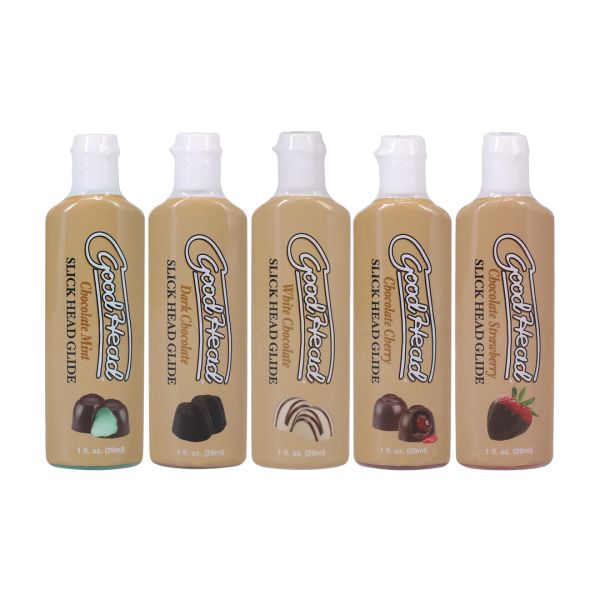 Doc Johnson Slick Head Chocolades 5-Pakket 29 ml Elk