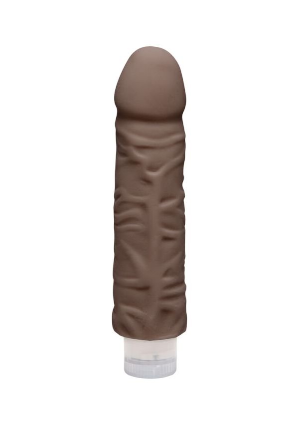 Doc Johnson Shakin' D 18 cm vibrerend dildo, chocolade