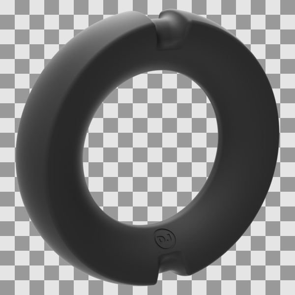 Doc Johnson The Paradox 45mm Metaal Siliconen Hybride Ring