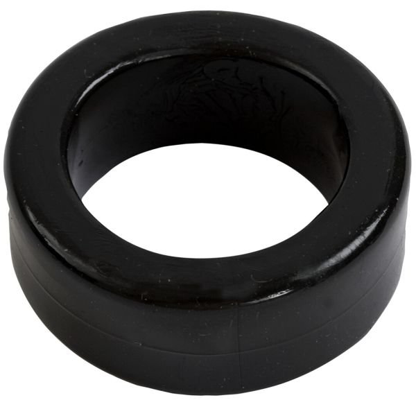 Doc Johnson Stretch-To-Fit Flexibele Cockring, Zwart