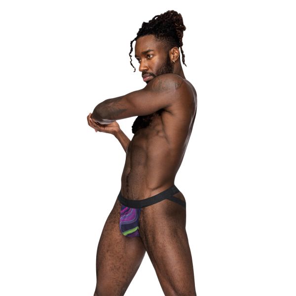Male Power Paars Elastische Jock met Ring
