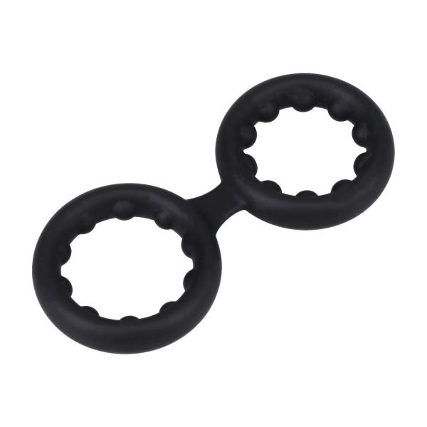 Doc Johnson Double Stamina Zwart Ring Metalen Kralen