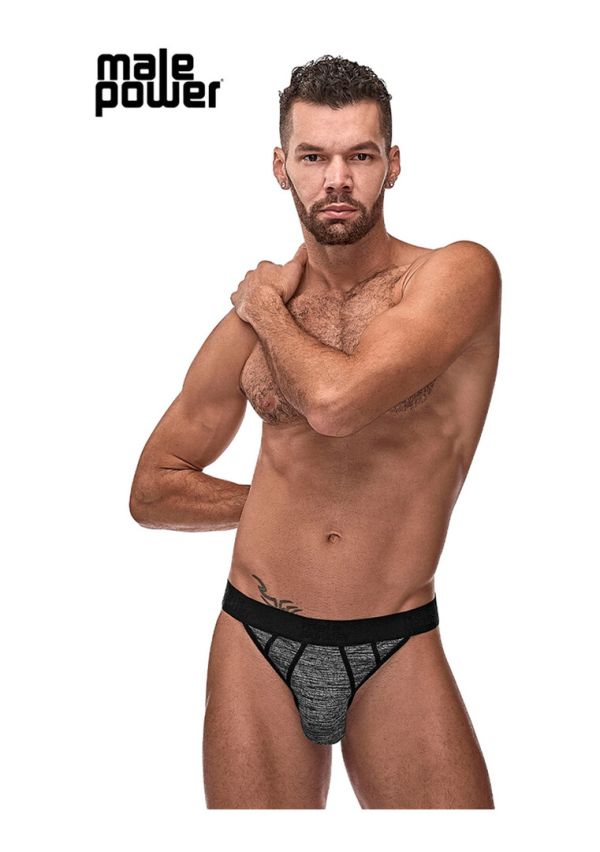 Male Power topuitlever, twee-toned sport jockstrap