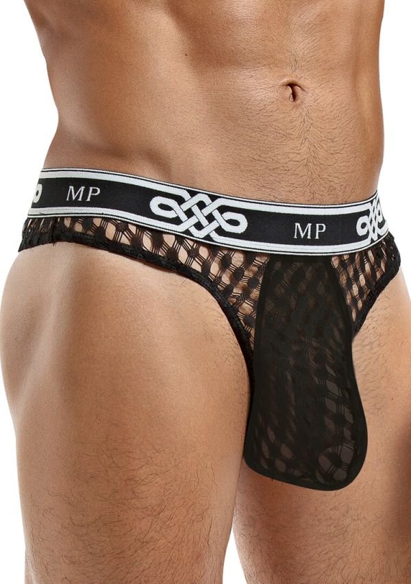 Male Power Lage-Opkomst String met Contoured Zak