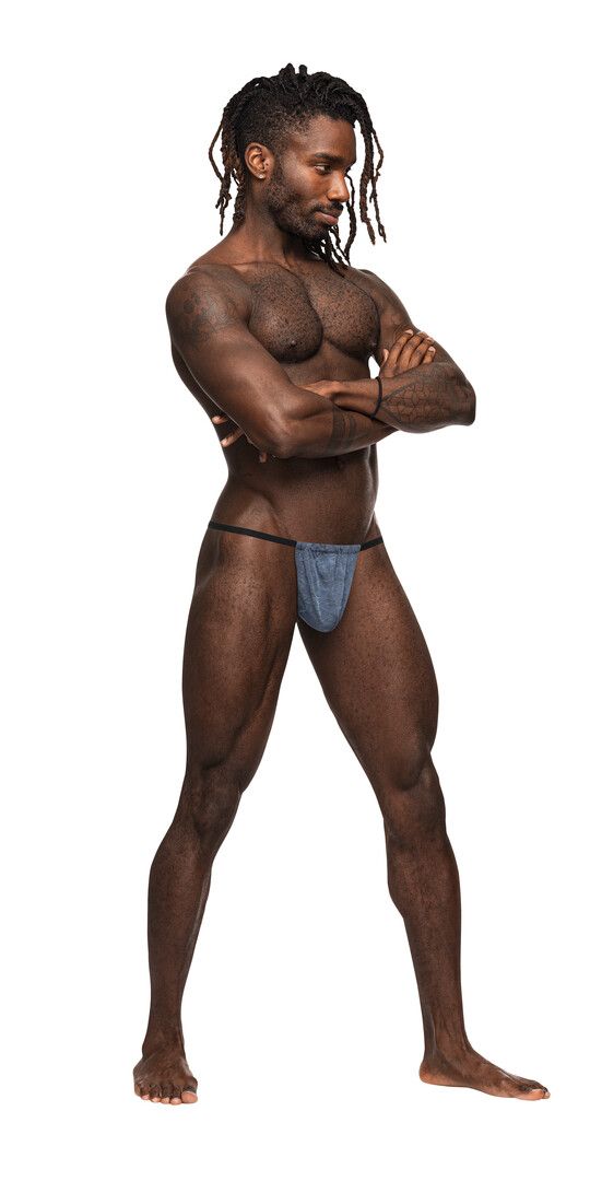 Male Power blauw verstelbare pose string