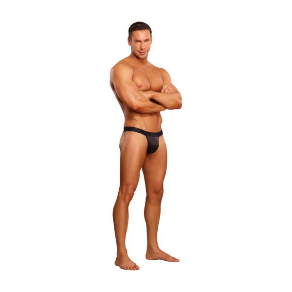 Male Power Zwart Micro G-String met Rode Ring