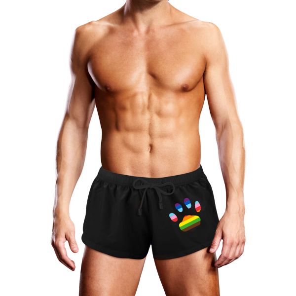 Prowler Zwarte Zwembroek met Pride Poot