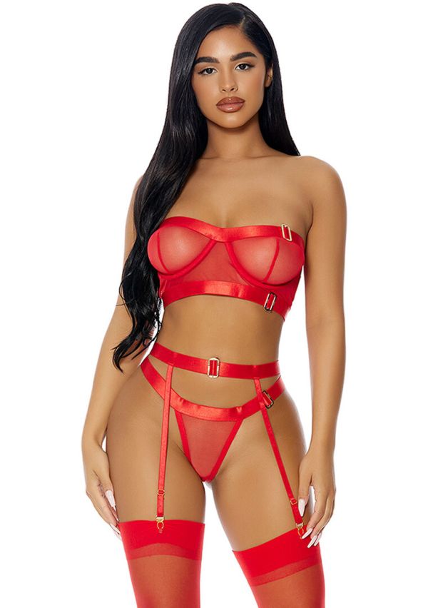 Forplay Good As Goud Strapless Mesh BH