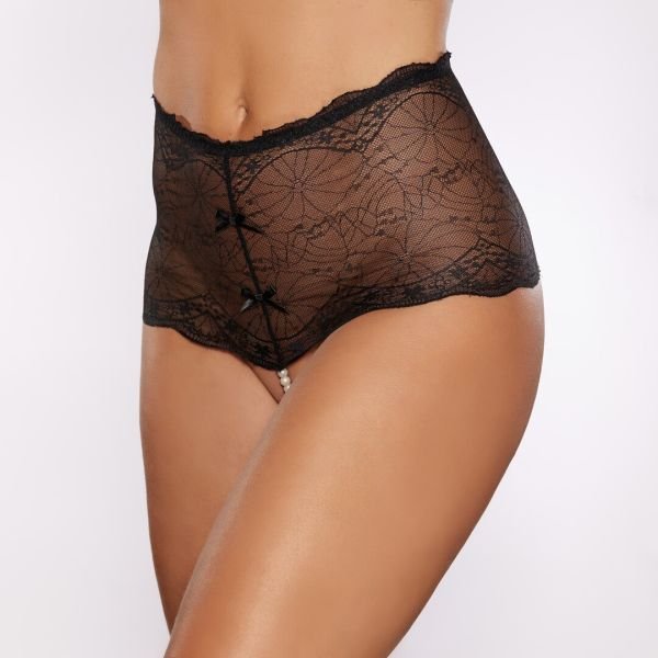 Allure Parel string met geschulpte kant, one size
