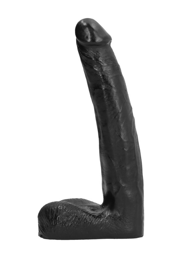 All Black Realistische Dildo 21cm Gestructureerd Ontwerp