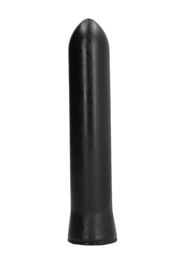 All Black dildo flexibel afgerond 22 cm