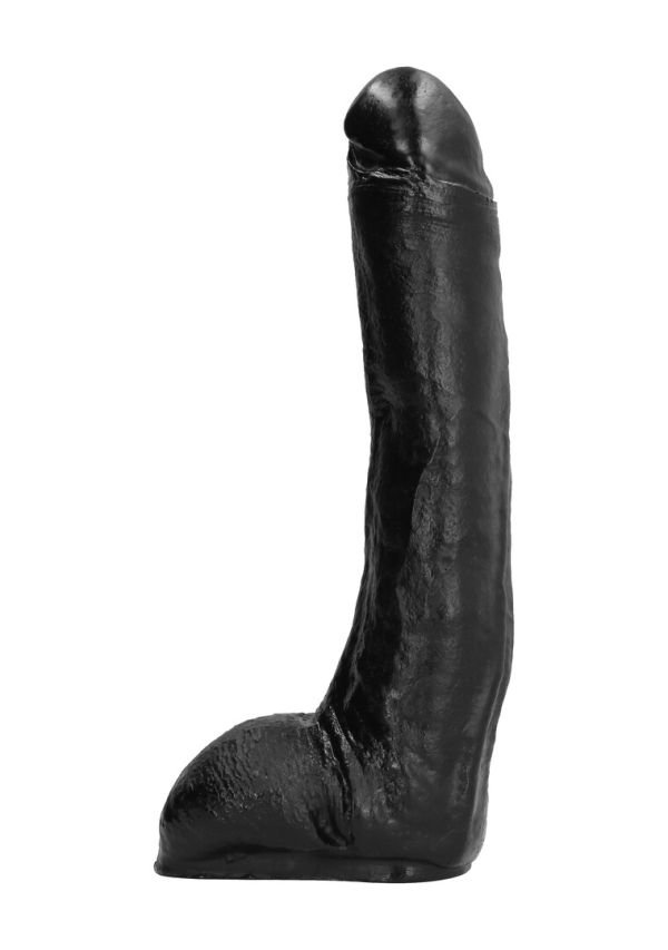 All Black dildo zacht flexibel realistisch 29 cm