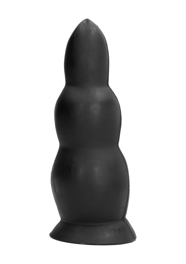 All Black Geleidelijke Anaalplug Intensief 23cm