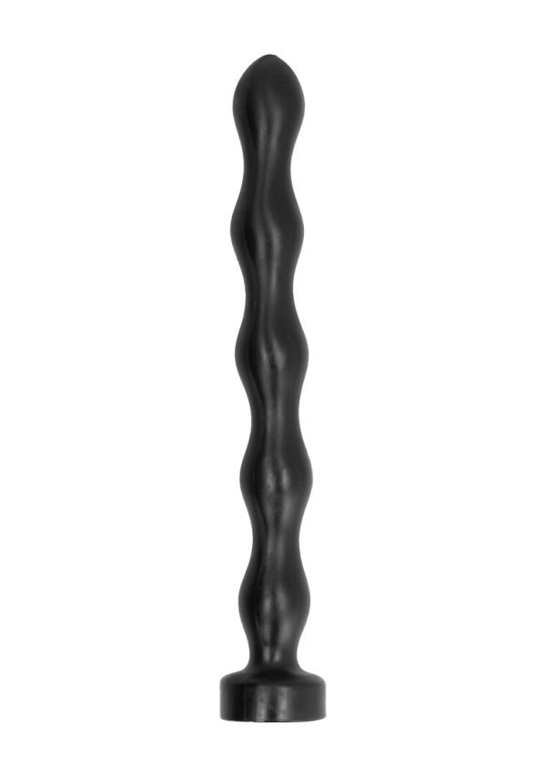All Black wave dildo 41 cm uitgebreid