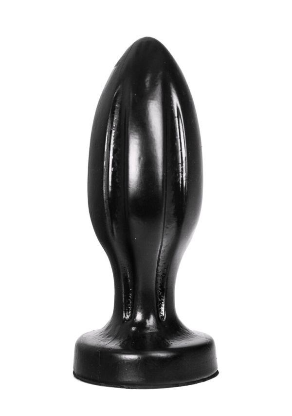 All Black getextuurde anaal plug 21 cm
