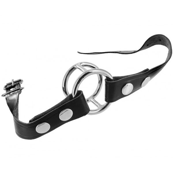 XR Brands Deep Throat Gag met Verwijderbare Riemen